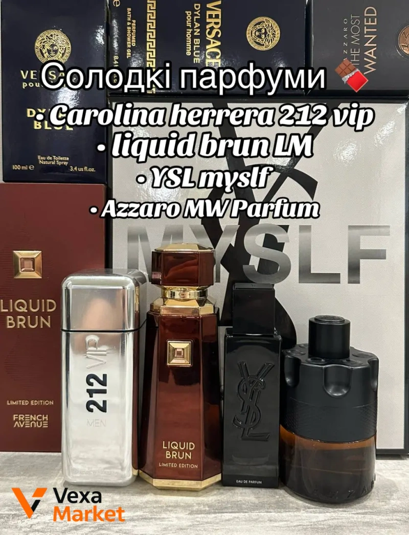 Парфуми на розпив: Bvlgari Tygar, Dior Sauvage EDP, YSL Myslf EDP, Versace Dylan Blue, Mancera Cedrat Boise, Carolina Herrera 212 VIP, Lacoste L12. — фото 2