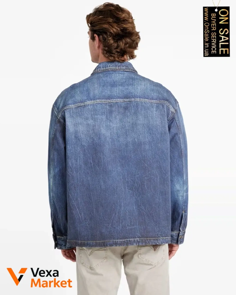 Чоловіча куртка Guess тканий стрейч-твіл — фото 4