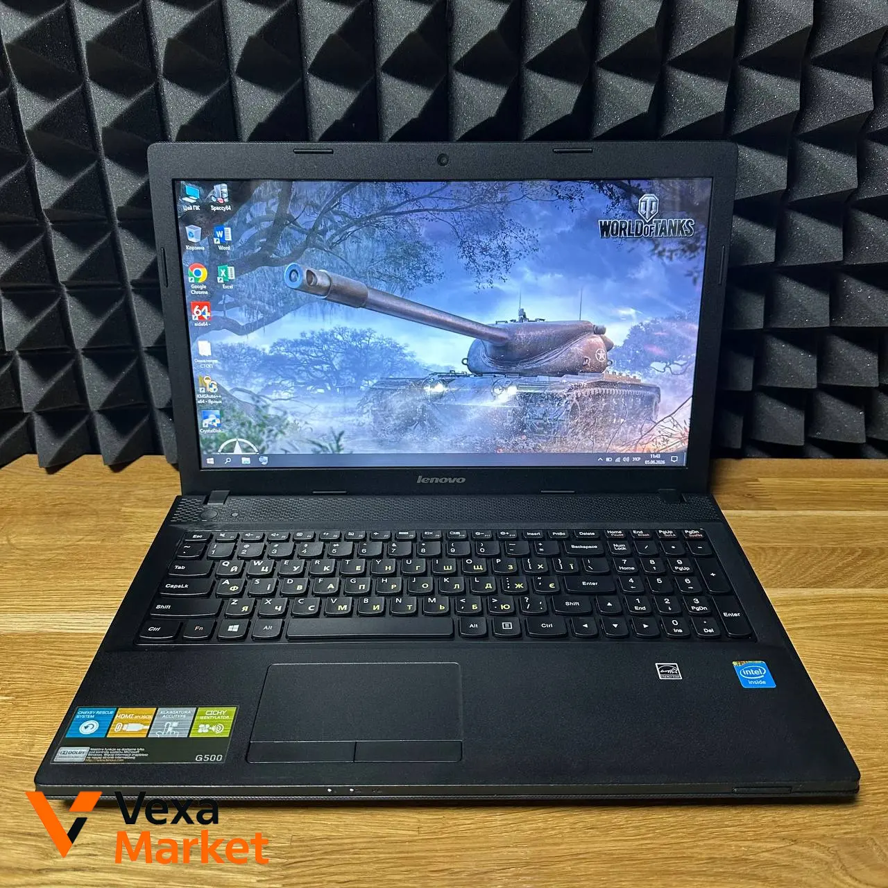 Lenovo G500 15.6" HD, Celeron 1005M, 8GB DDR3, SSD 128GB, Intel HD Graphics