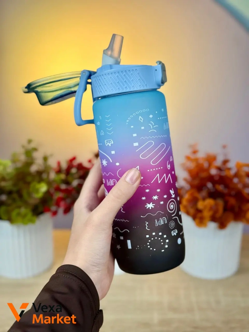 Бутылка для воды Atom 800 мл с трубочкой — фото 3