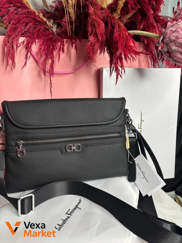 Мужская сумка Salvatore Ferragamo из натуральной кожи