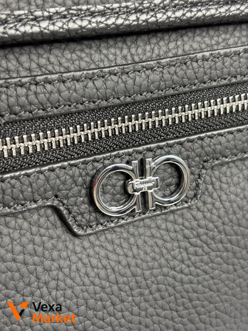 Мужская сумка Salvatore Ferragamo из натуральной кожи — фото 2