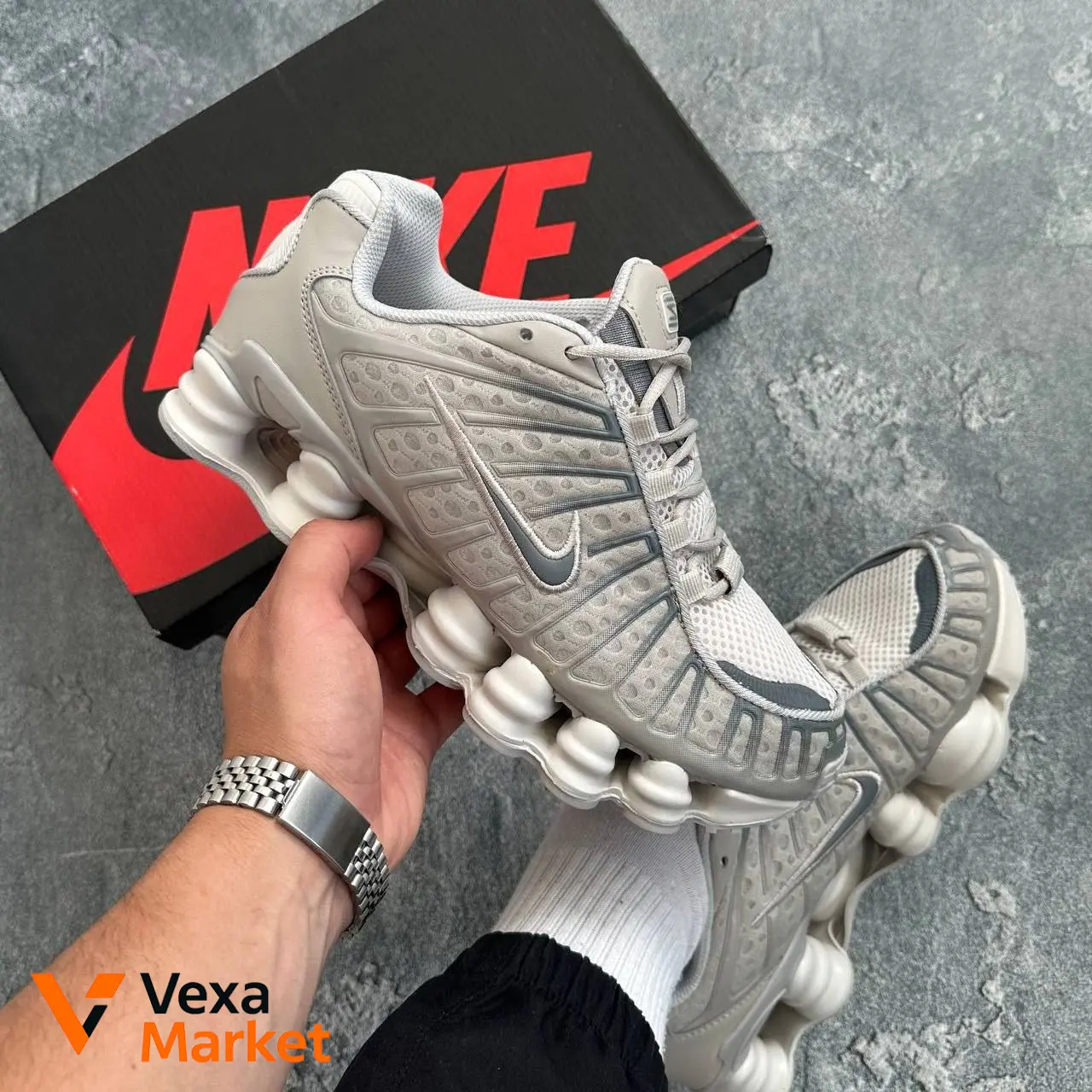 Nike Shox TL wolf silver - 2 500 грн от Telegram Market - VexaMarket