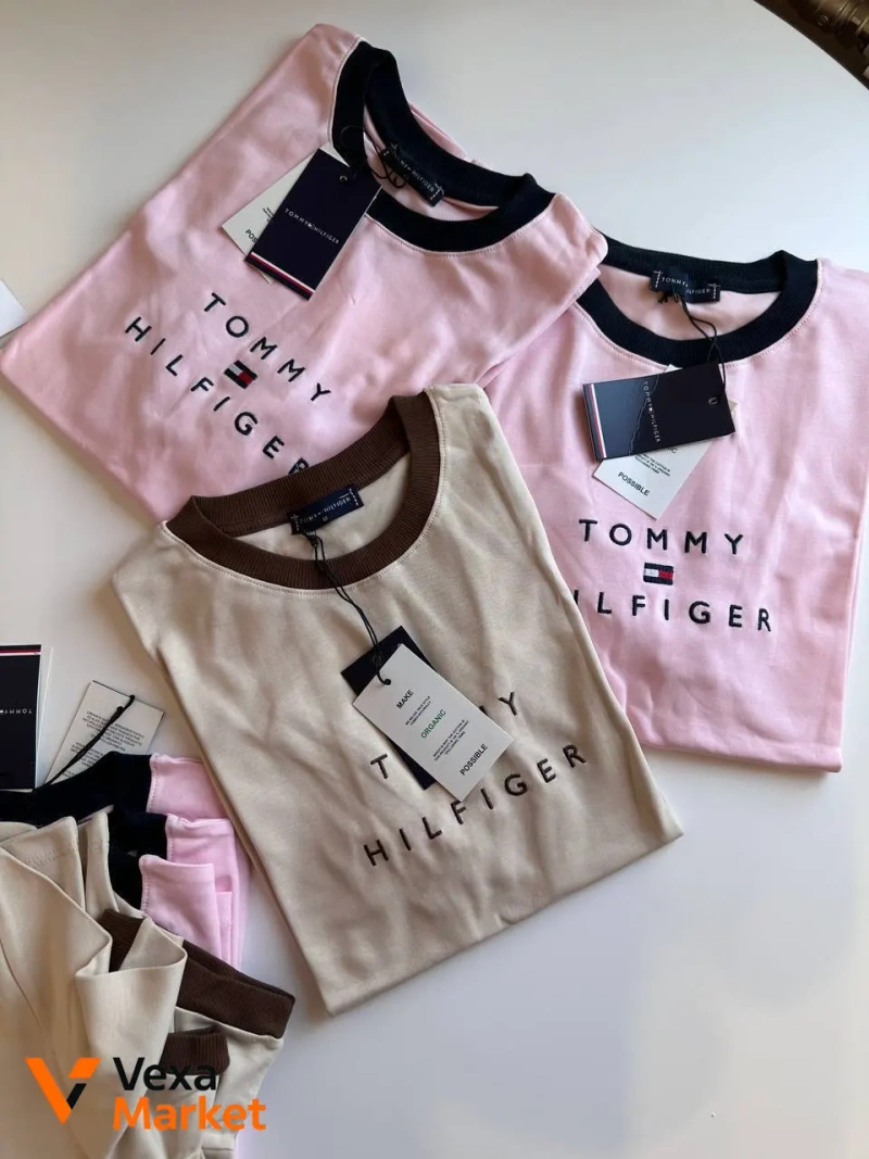 Футболка Tommy Hilfiger з вишивкою, органічна бавовна — фото 5