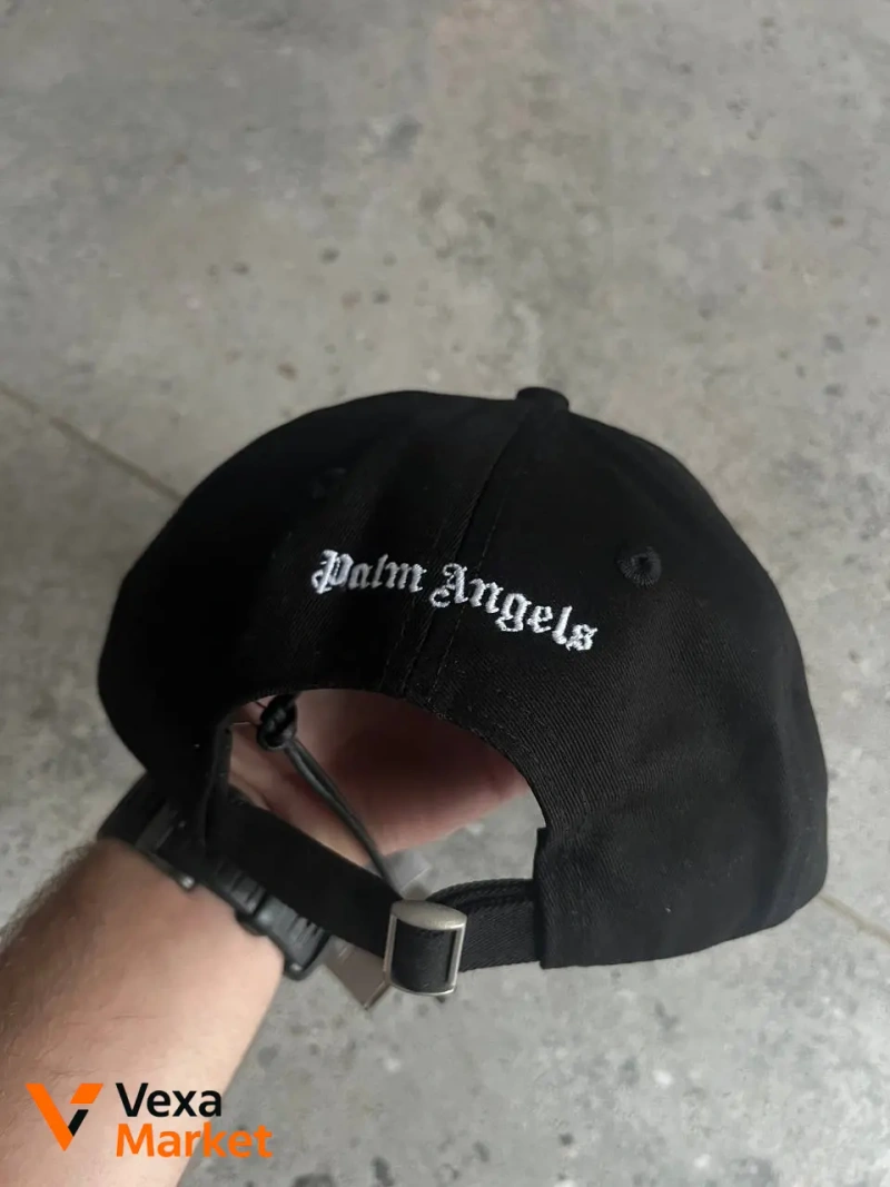 Palm Angels кепка чорна — фото 2