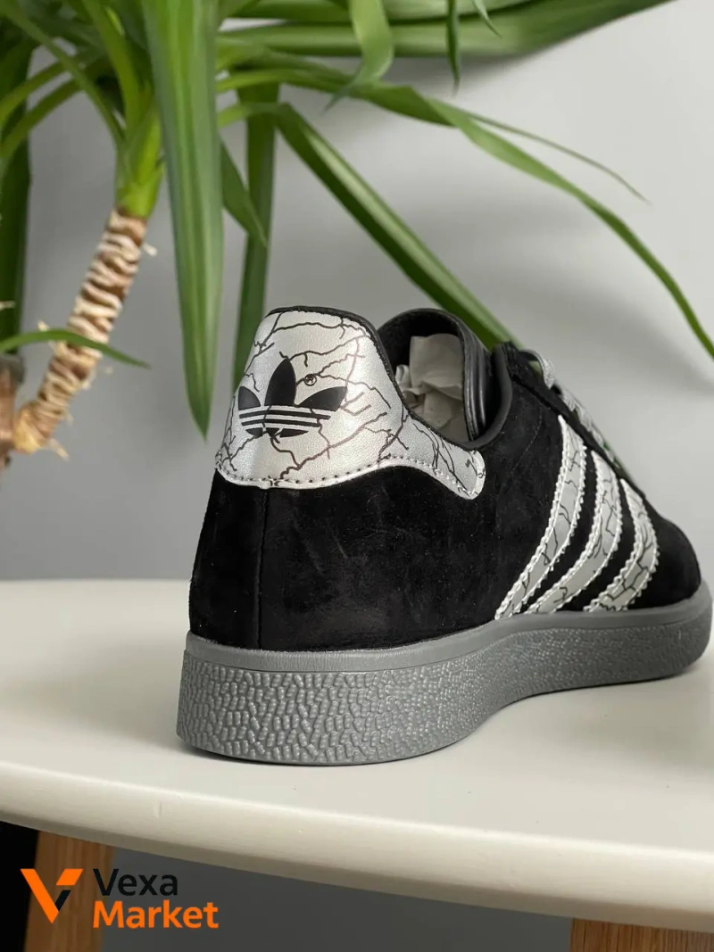 Adidas Gazelle Black Silver — фото 3
