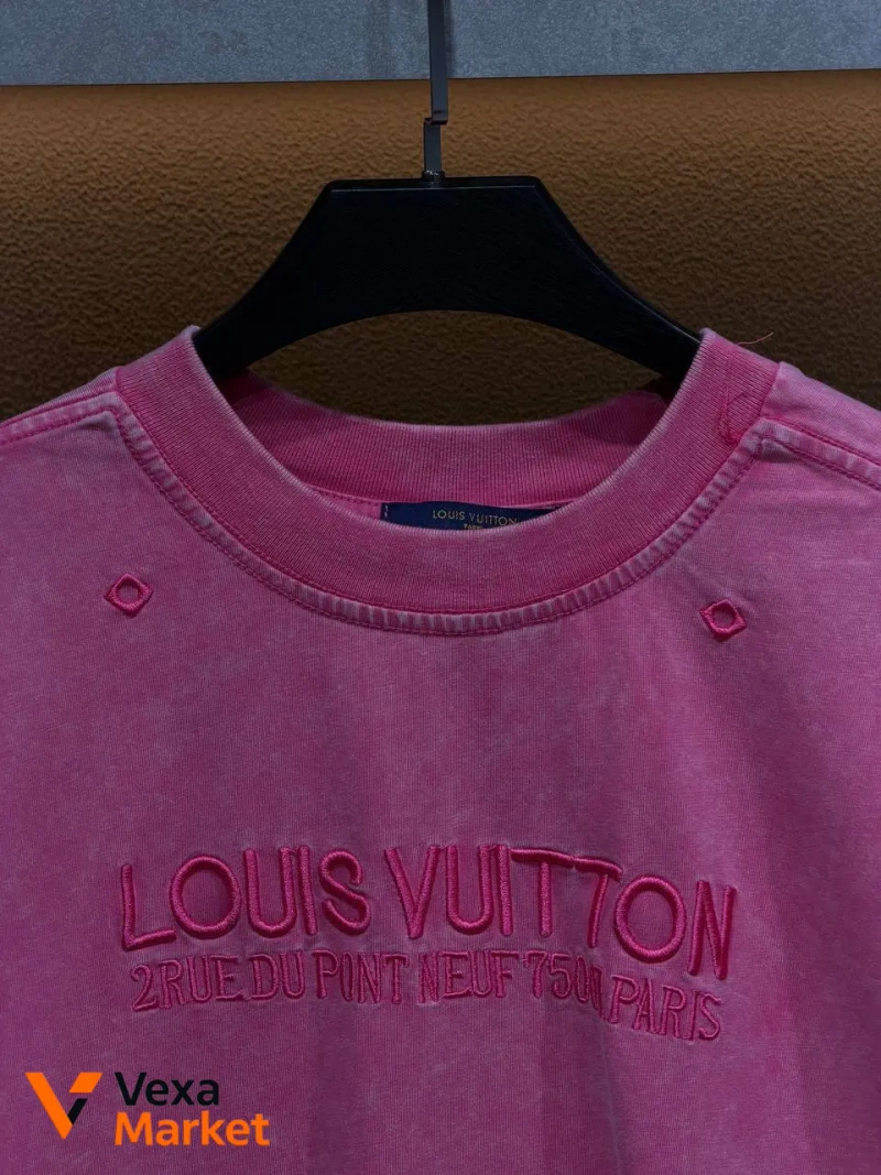 Футболка Louis Vuitton Premium універсальна рожева — фото 2