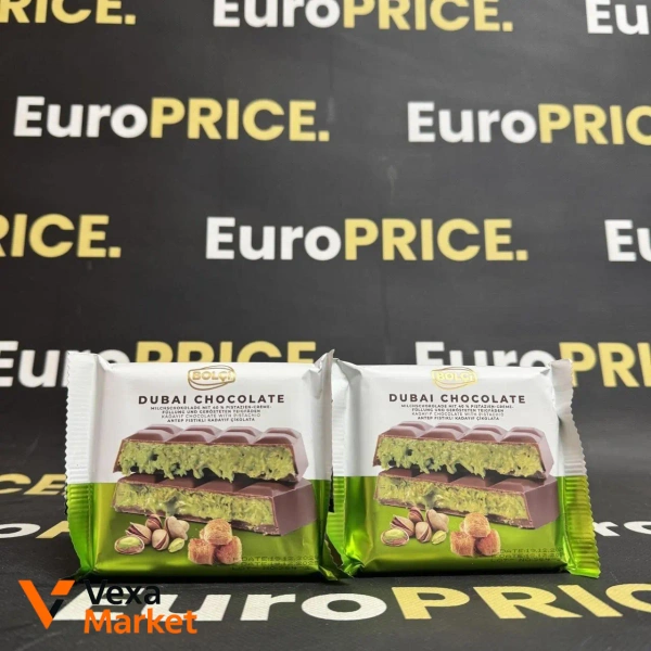 Шоколад Bolci Dubai Chocolate з фісташками 100г