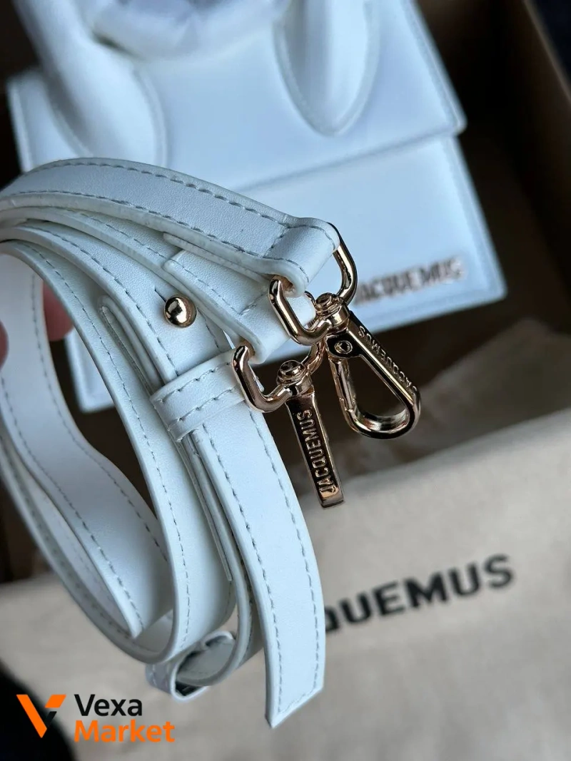 Jacquemus Le Chiquito Noeud Bag White Шкіра — фото 2