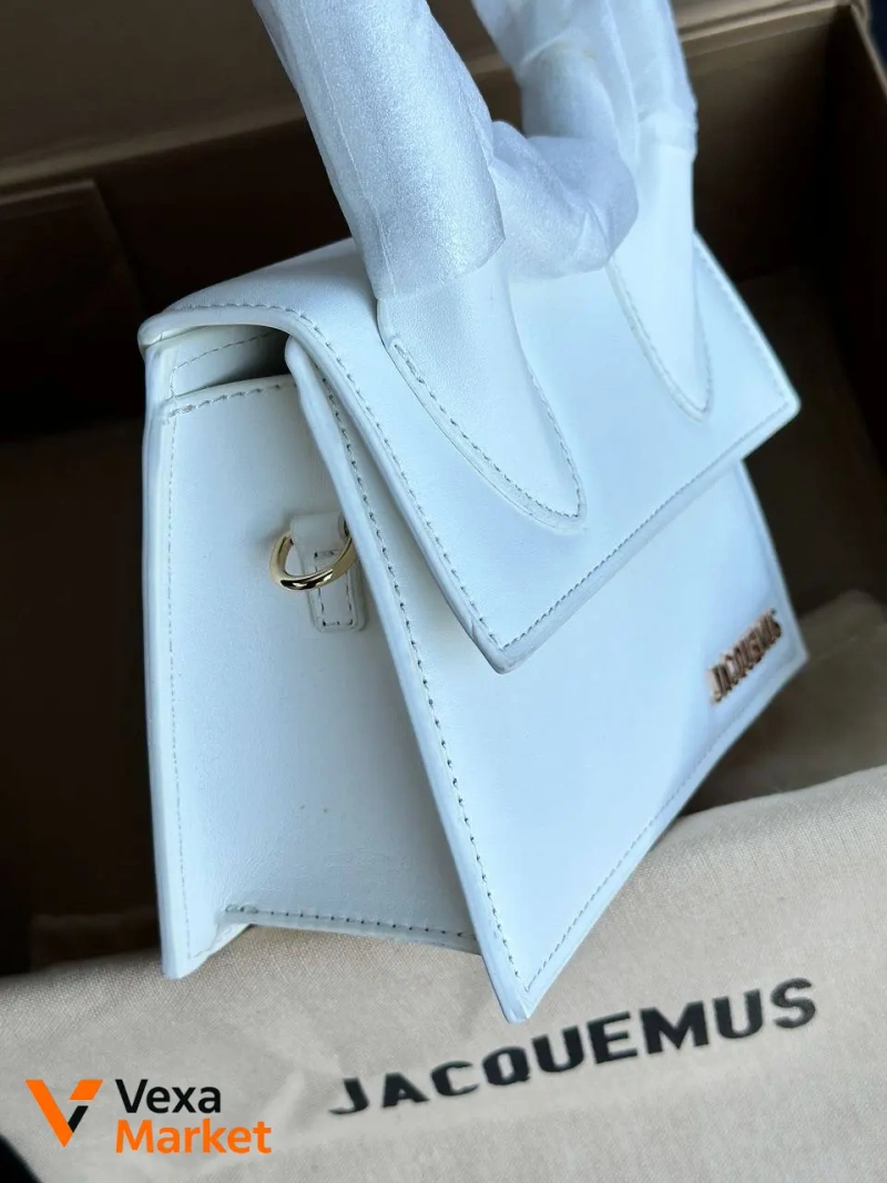 Jacquemus Le Chiquito Noeud Bag White Шкіра — фото 3