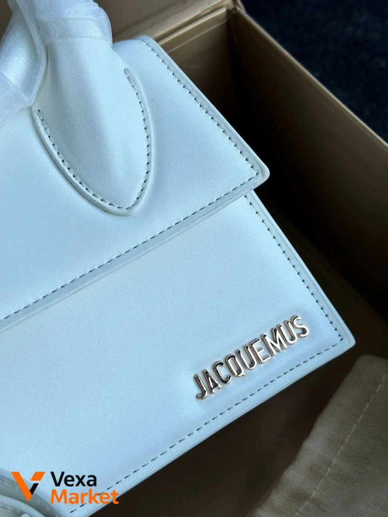 Jacquemus Le Chiquito Noeud Bag White Шкіра — фото 4