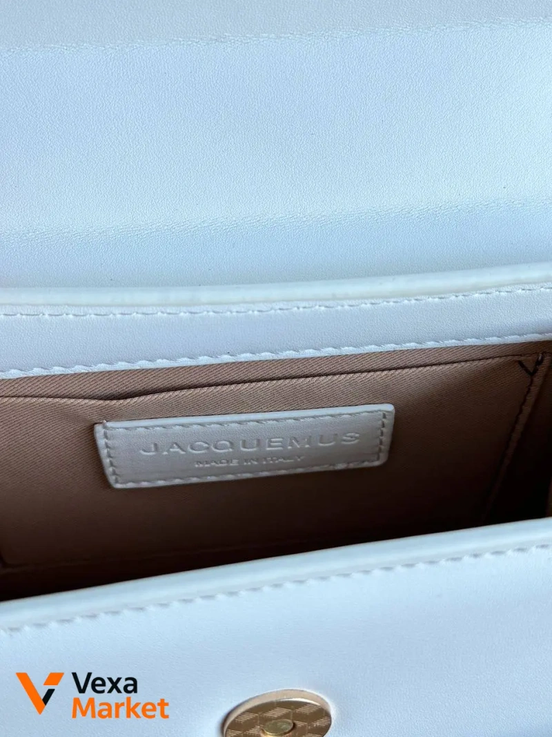 Jacquemus Le Chiquito Noeud Bag White Шкіра — фото 7