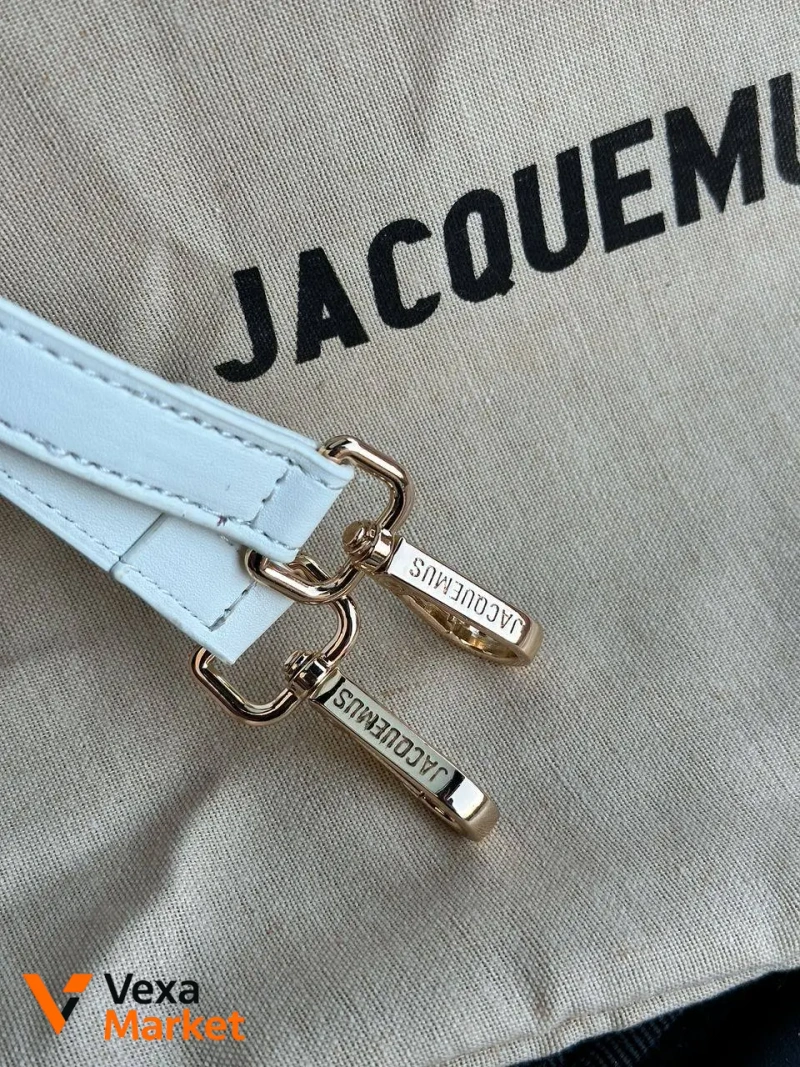 Jacquemus Le Chiquito Noeud Bag White Шкіра — фото 8