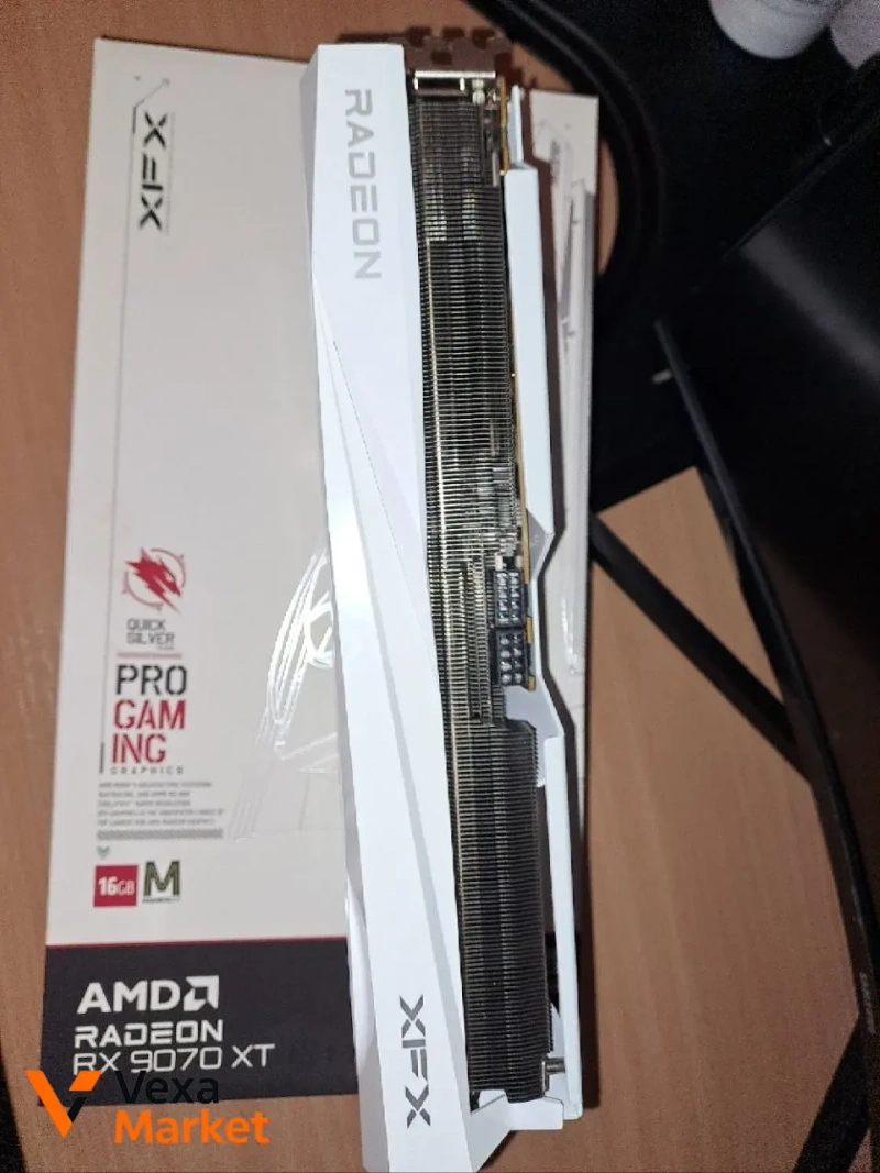 XFX Radeon RX 9070 XT 16GB GDDR6 Quicksilver White — фото 2