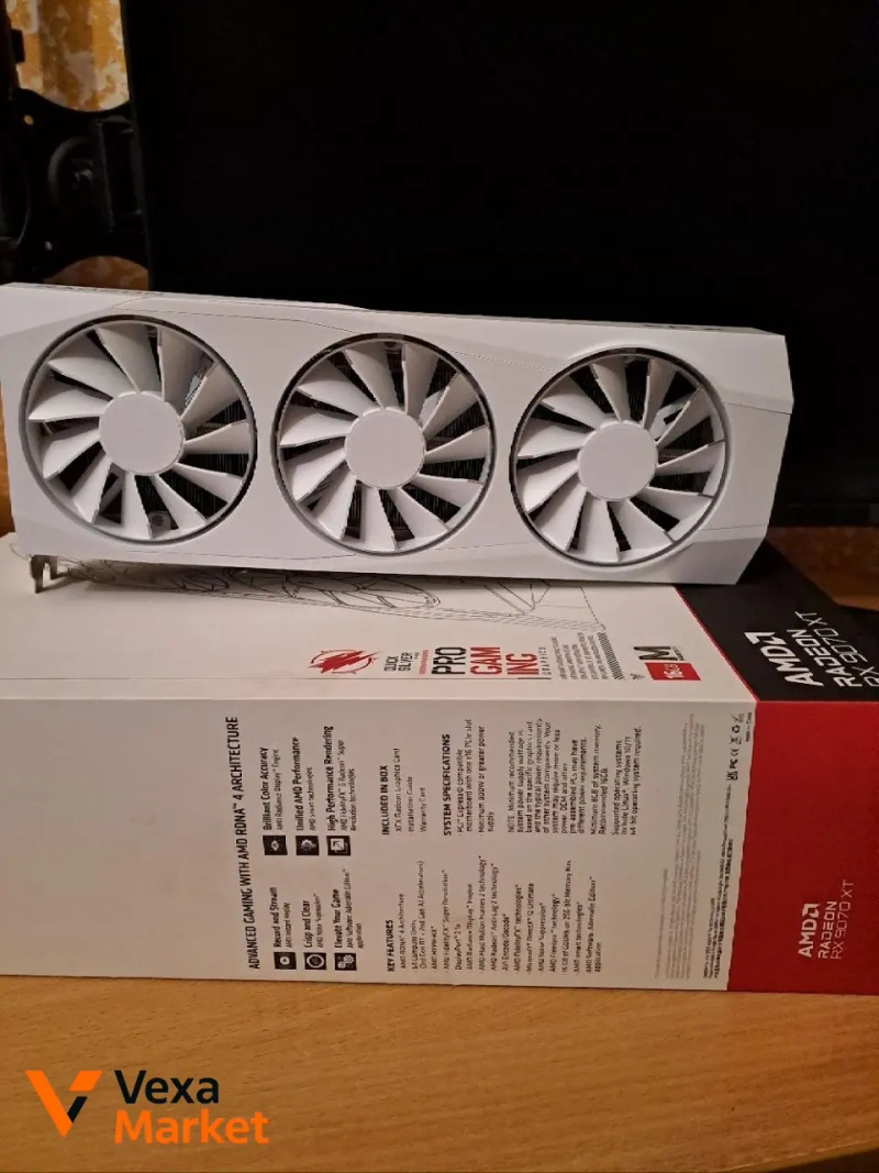 XFX Radeon RX 9070 XT 16GB GDDR6 Quicksilver White — фото 3