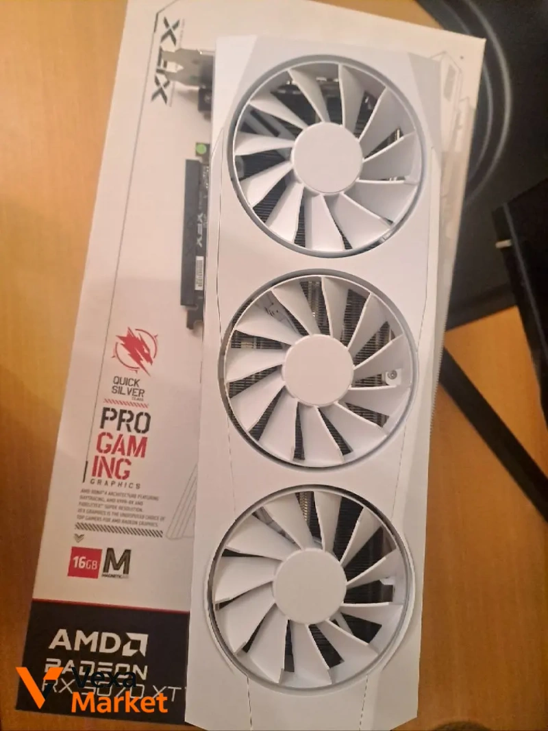 XFX Radeon RX 9070 XT 16GB GDDR6 Quicksilver White — фото 5