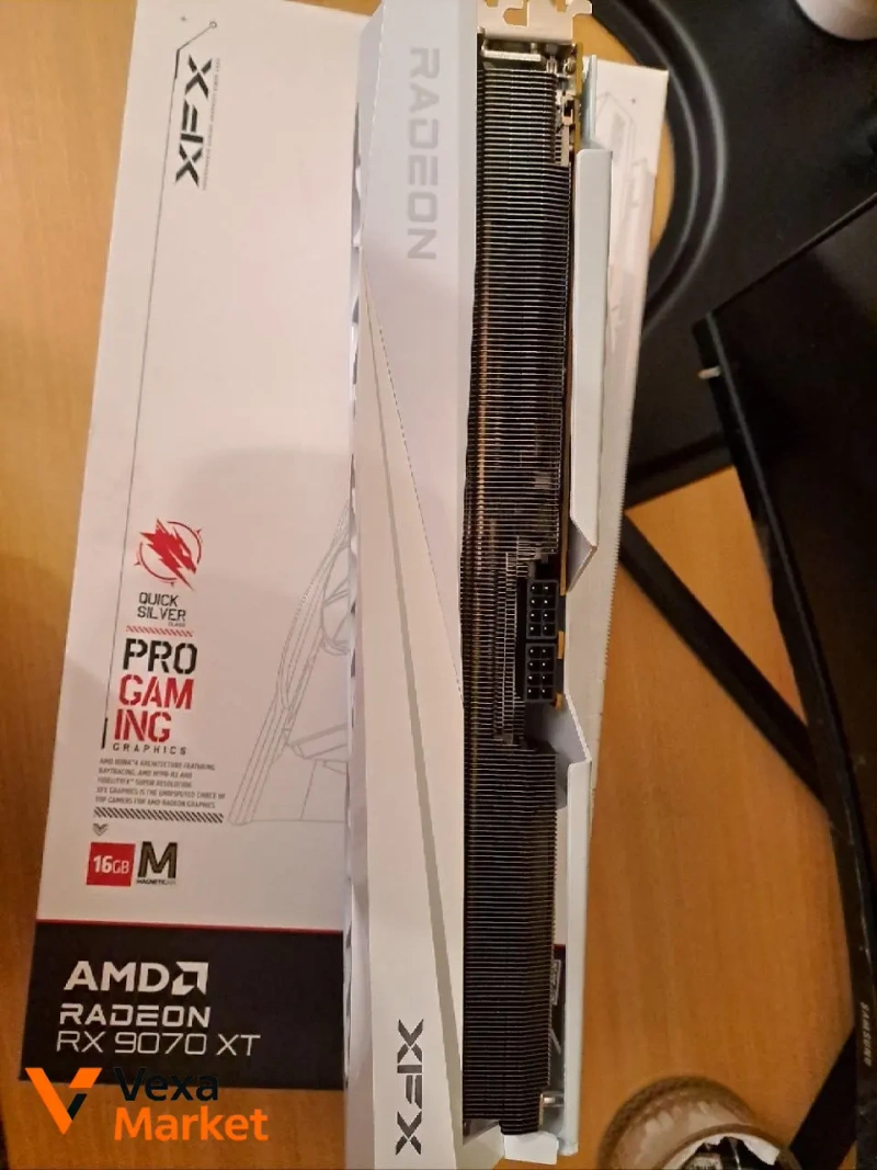 XFX Radeon RX 9070 XT 16GB GDDR6 Quicksilver White — фото 6