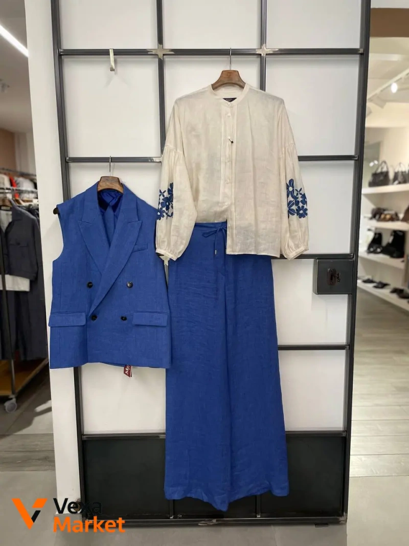 Жіночий одяг MaxMara: блуза, жилет та штани — фото 3