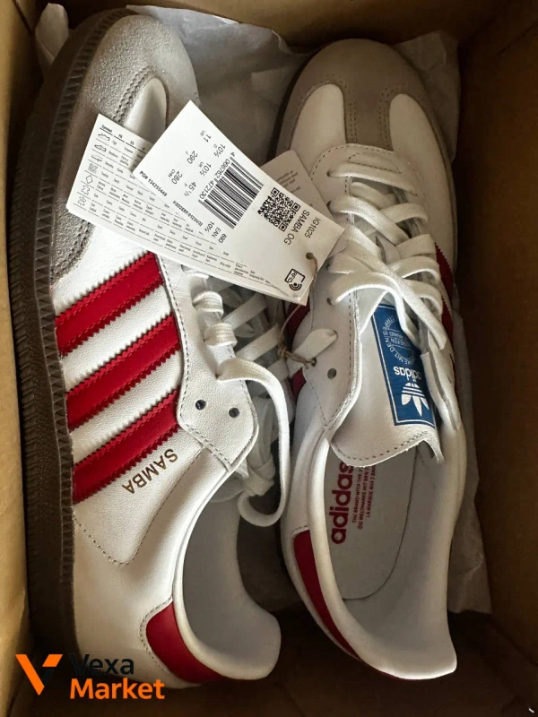 Кросівки Adidas Samba OG White/Red