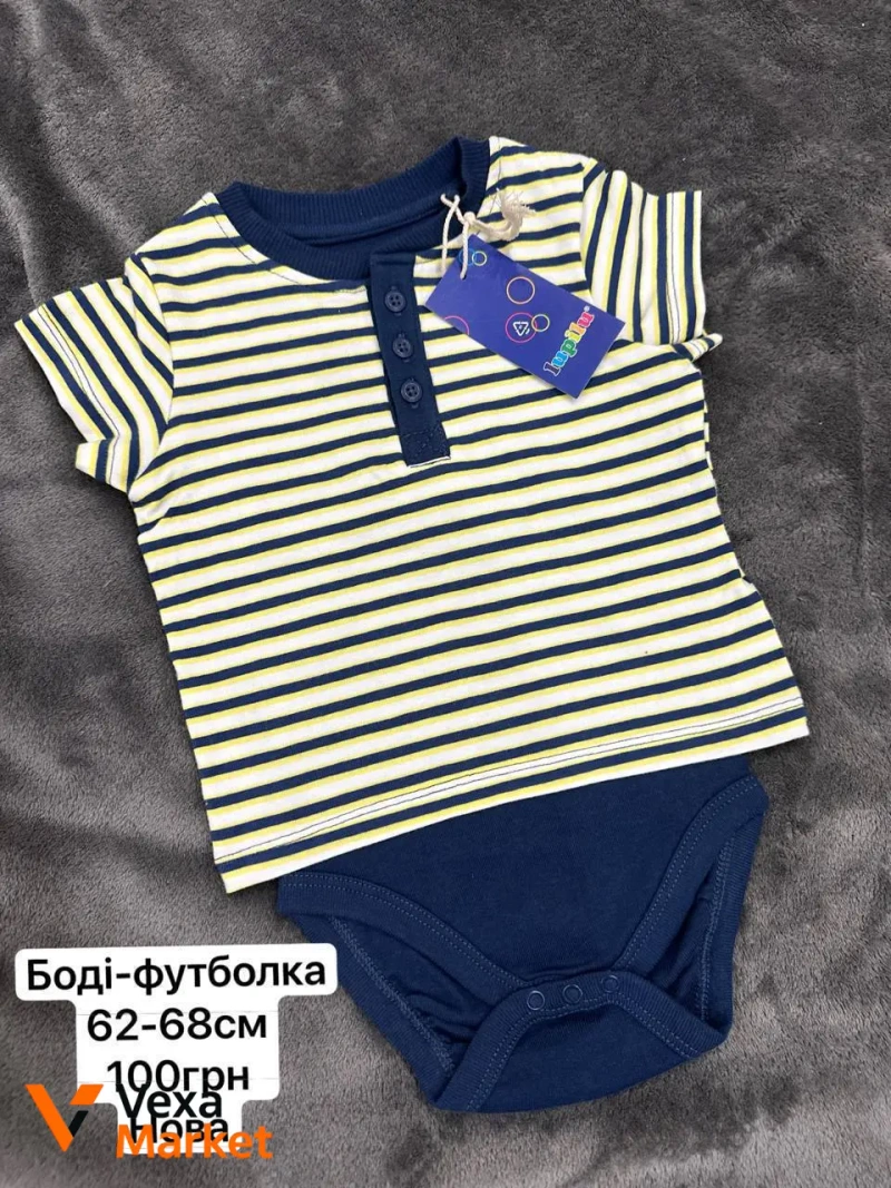 Комплект одягу для хлопчика Next, Lupilu, KIABI, cool club 14 одиниць весна-літо 62-68 (3-6 міс) — фото 4