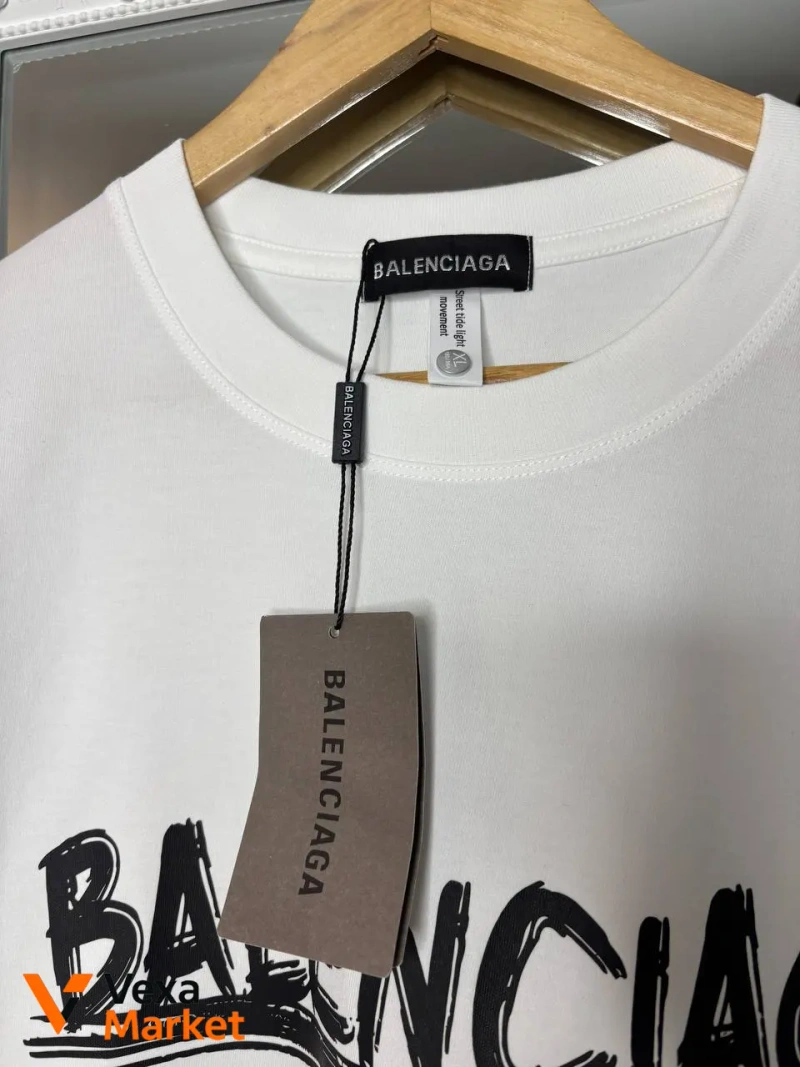 Футболка Balenciaga біла, розмір XL (підійде на L) — фото 2
