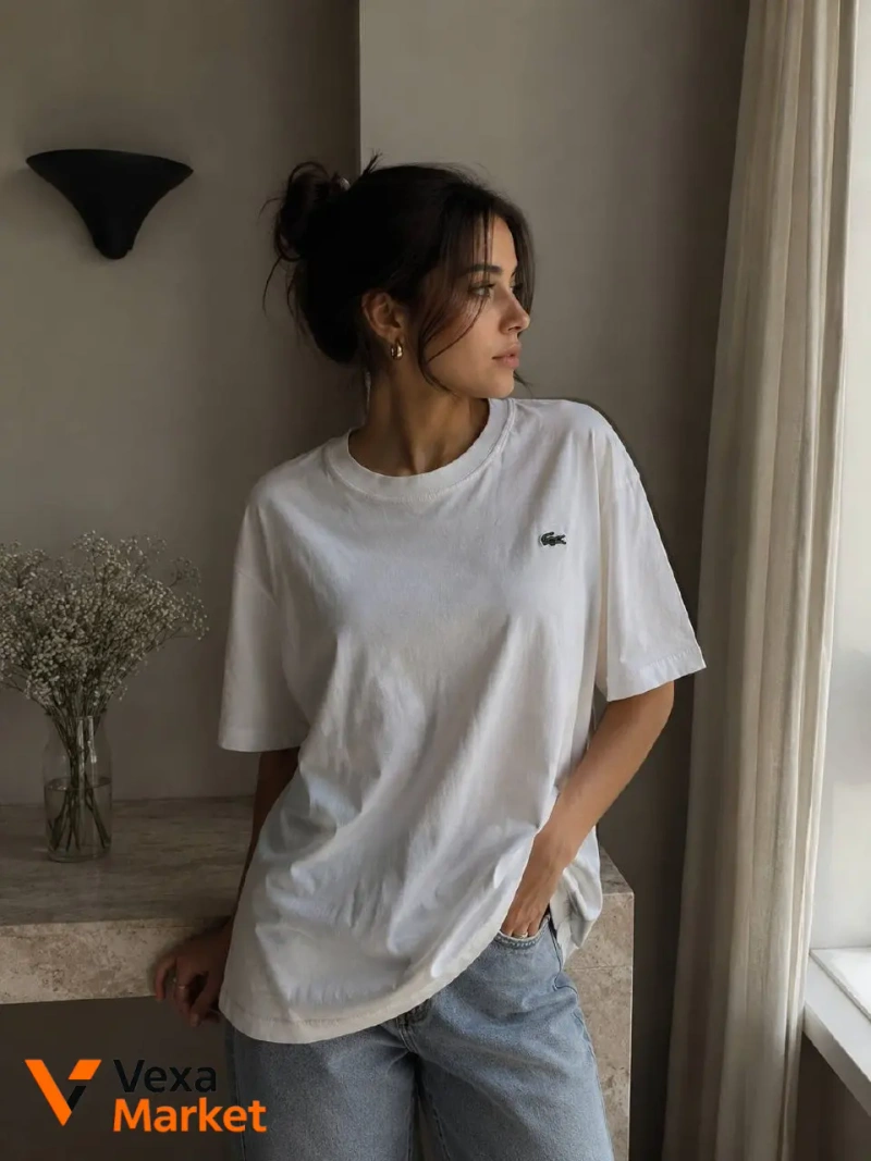 Футболка унисекс Lacoste из органического хлопка — фото 2