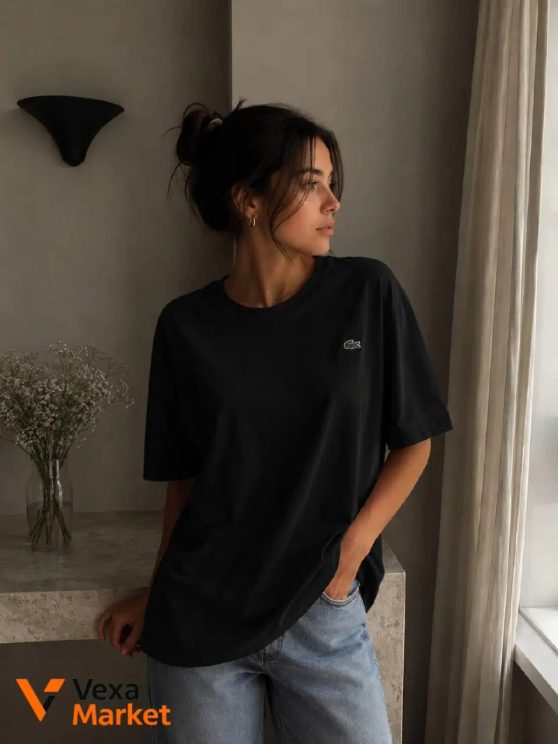 Футболка унисекс Lacoste из органического хлопка — фото 3