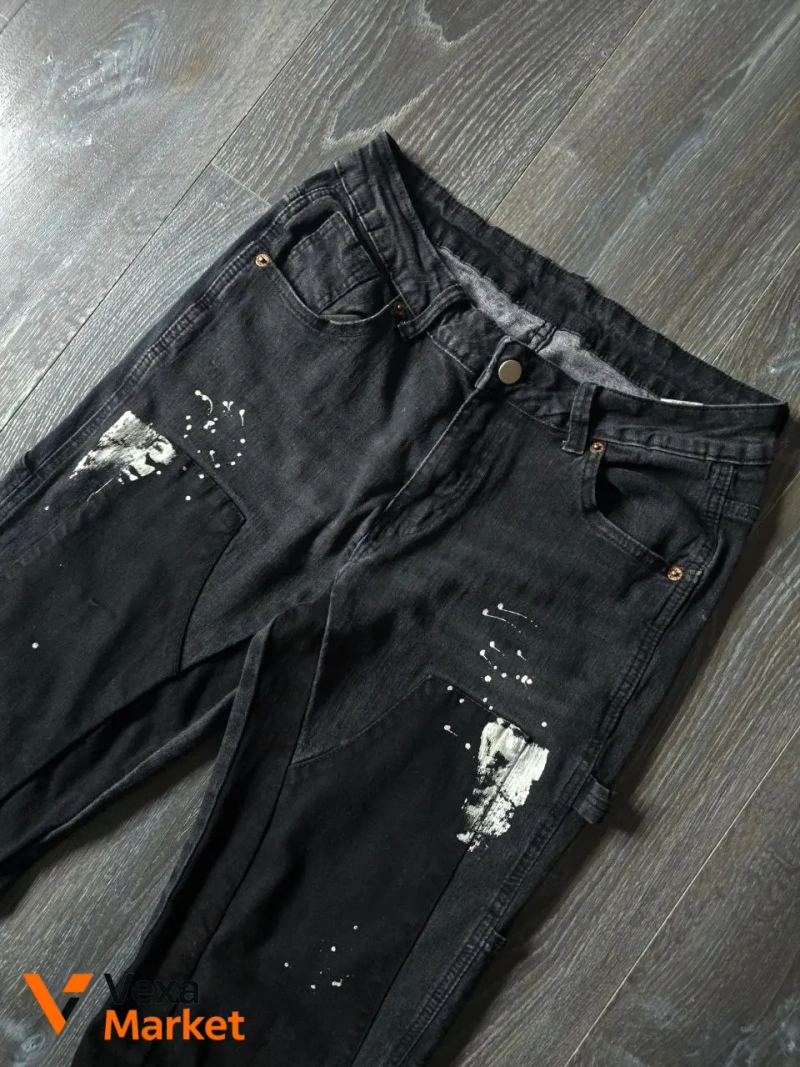 Flared paint jeans — фото 4