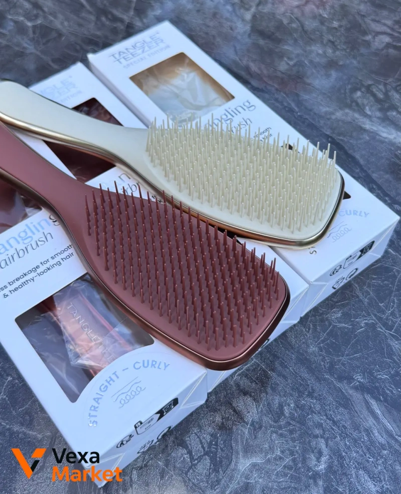 Щітка Tangle Teezer The Ultimate Detangler Chrome Neo Gold / Chocolate Bronze — фото 2