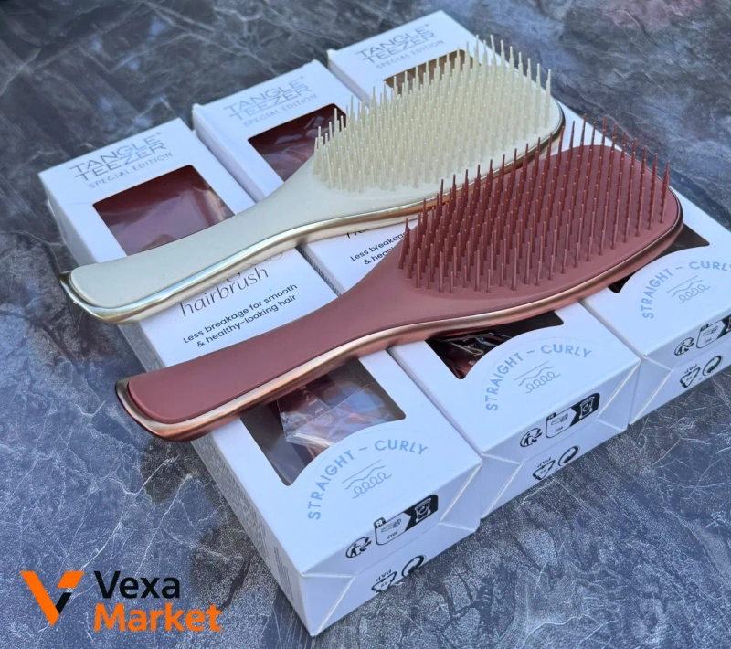 Щітка Tangle Teezer The Ultimate Detangler Chrome Neo Gold / Chocolate Bronze — фото 4