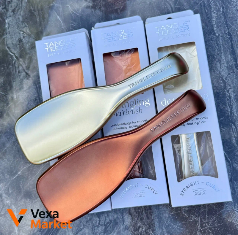 Щітка Tangle Teezer The Ultimate Detangler Chrome Neo Gold / Chocolate Bronze — фото 7