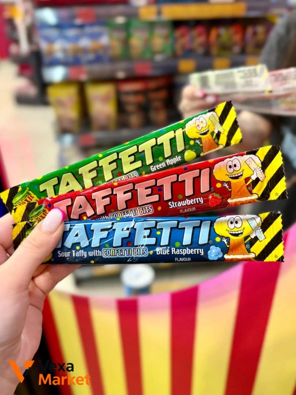 Жувальні цукерки Toxic Waste Taffetti 20г