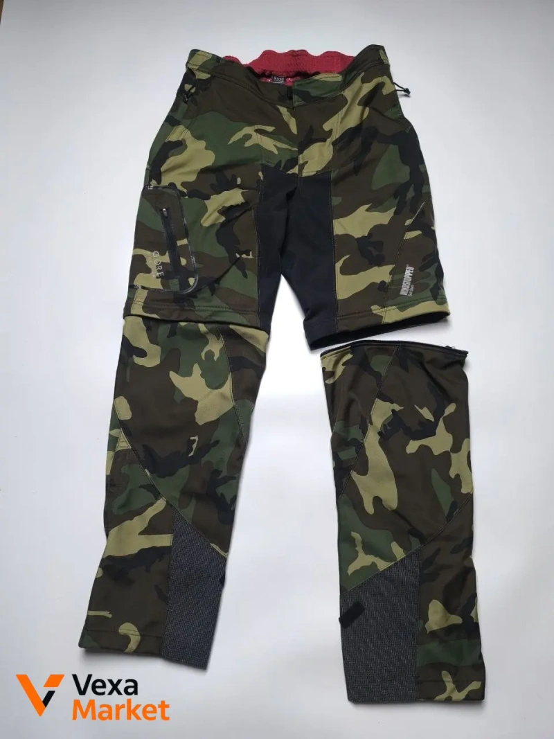 Велосипедні штани-шорти трансформери Gore Bike Wear Windstopper Military розмір L — фото 2