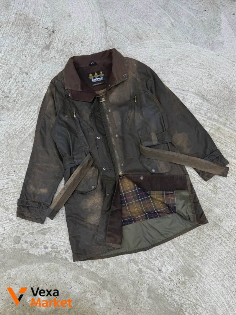 Barbour Waxed jacket куртка джакет жіноча розмір 16 — фото 5