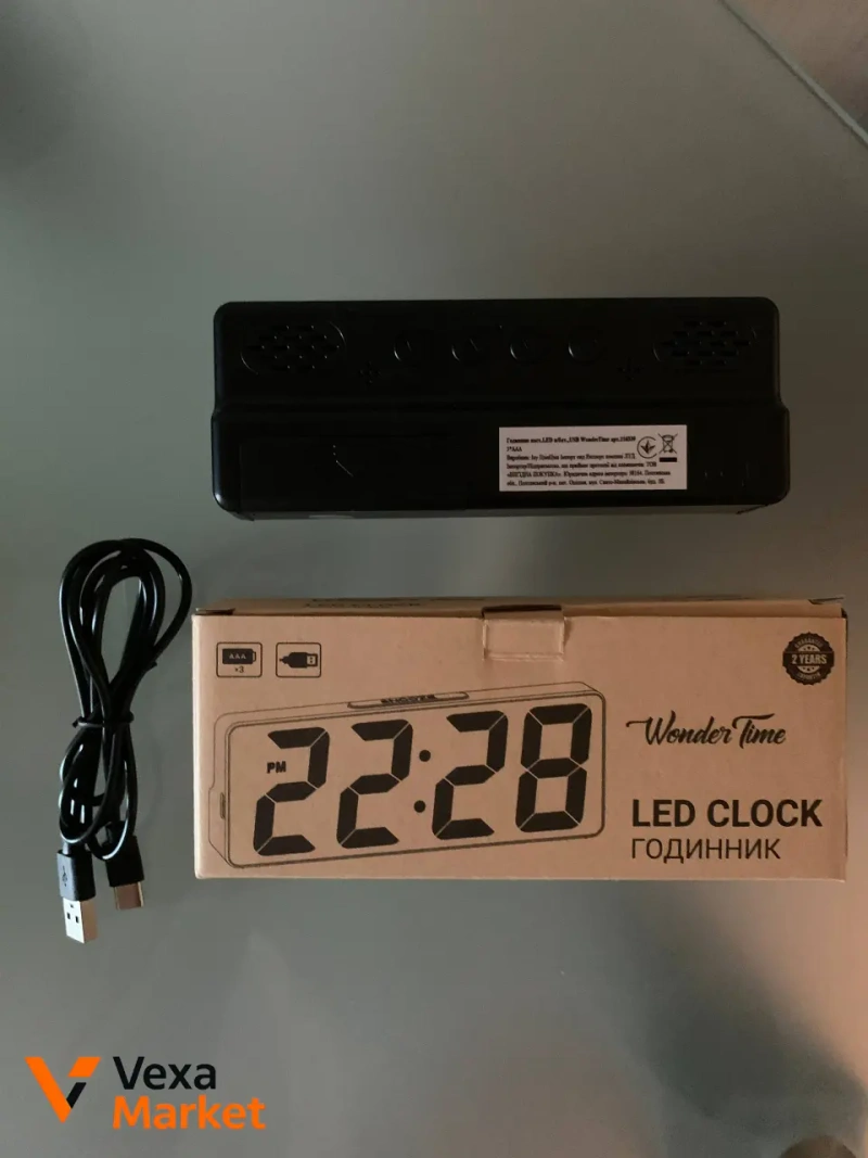 Часы электронные Wonder Time LED Clock — фото 2