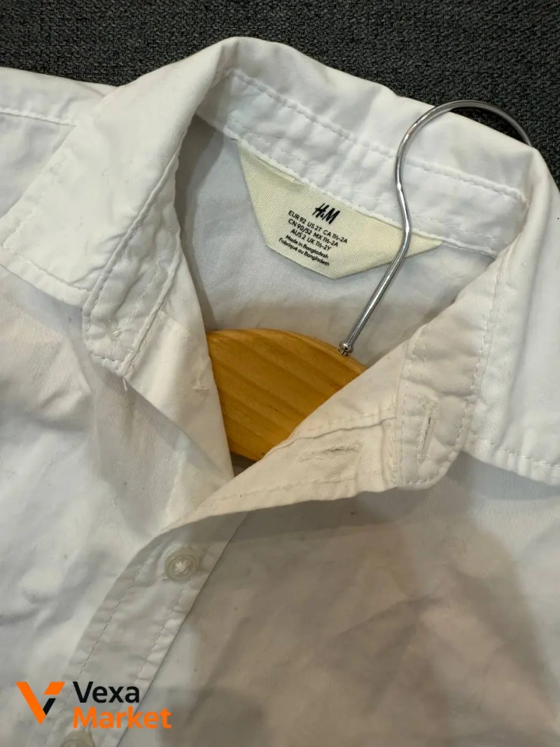 Біла сорочка H&M для хлопчика 86/92 см — фото 2