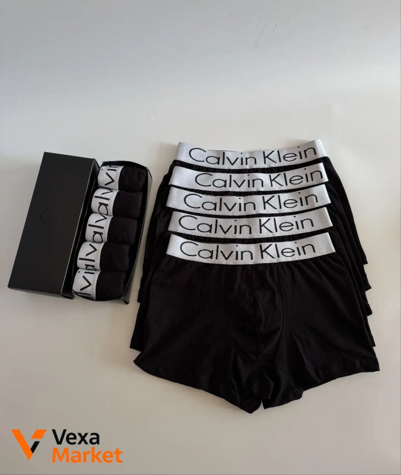 Комплект чоловічих трусів Calvin Klein 5 шт. — фото 2