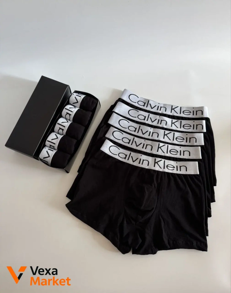 Комплект чоловічих трусів Calvin Klein 5 шт. — фото 3