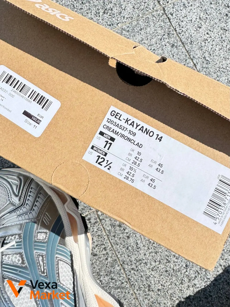 Asics Gel-Kayano 14 Ironclad кроссовки мужские размер 45 — фото 8