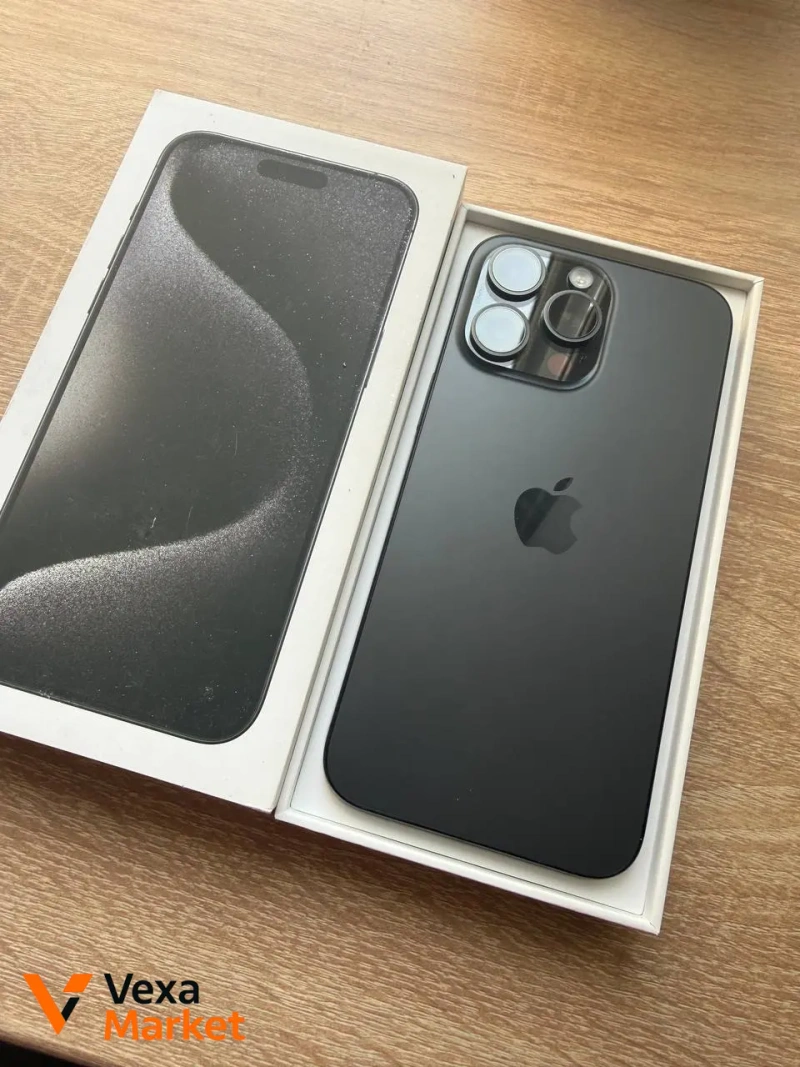 iPhone 15 Pro Max 256 Black Titanium new — фото 2