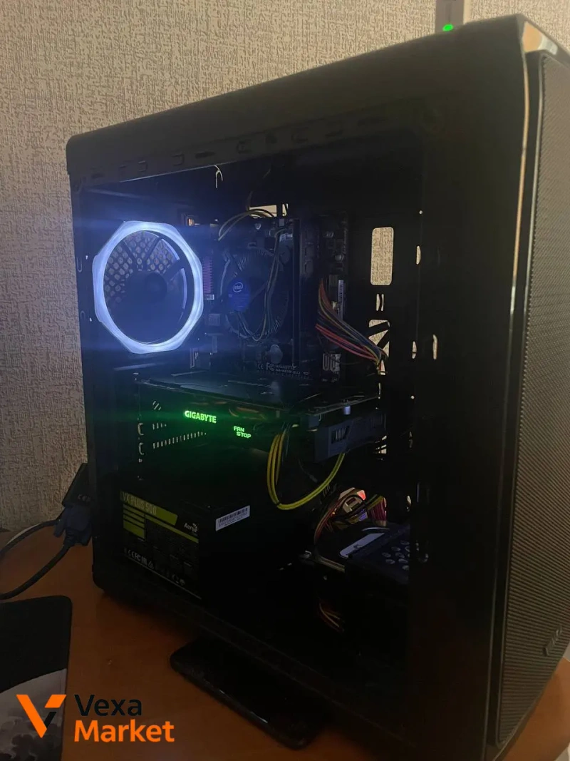 Компьютер в сборе: Процессор I5 4750, Видеокарта RX570 4GB, Материнская плата Gigabyte GA-H81M-DS2, SSD 111GB, HDD 465GB, ОЗУ 8GB DDR3, БП 500W — фото 2