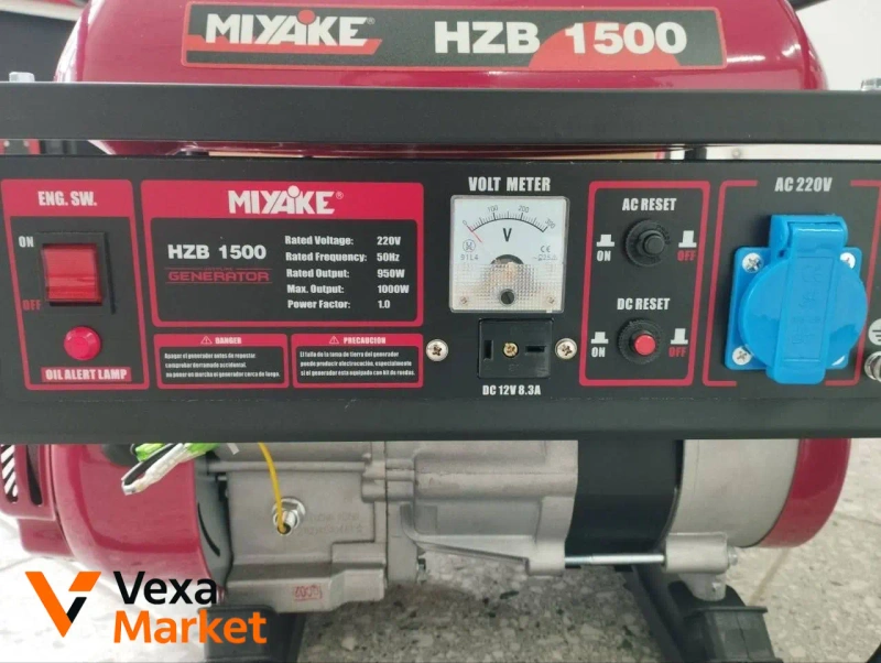 Генератор бензиновий Miyake HZB 1500 1,2кВт — фото 5