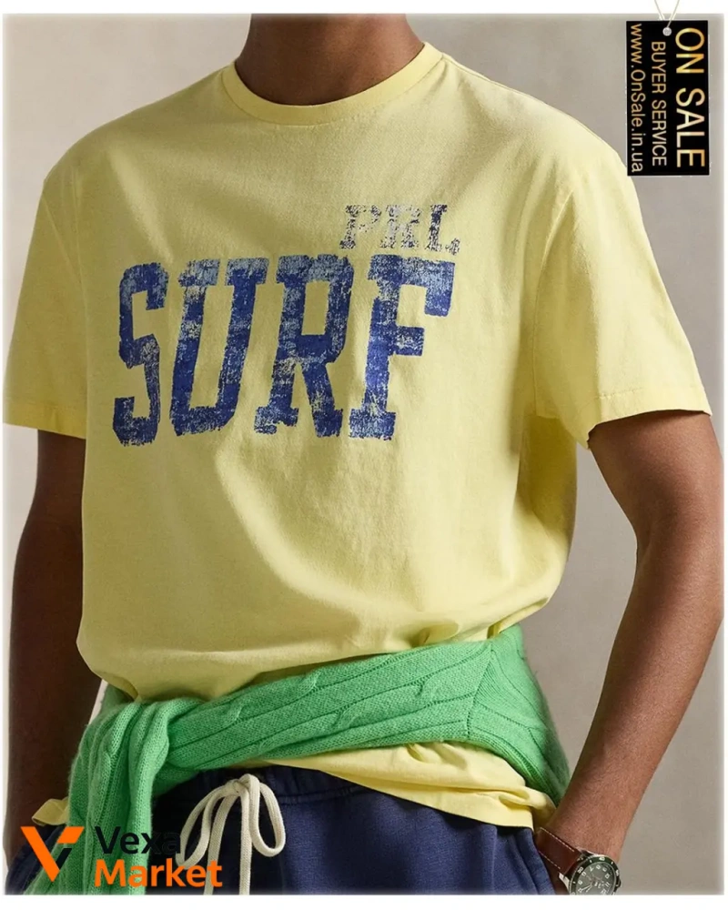 Чоловіча футболка Polo Ralph Lauren з принтом "SURF" — фото 3