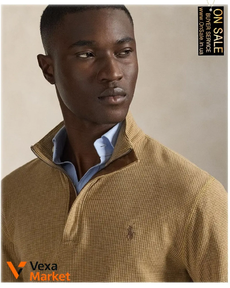 Чоловічий светр Polo Ralph Lauren з коміром-блискавкою — фото 3