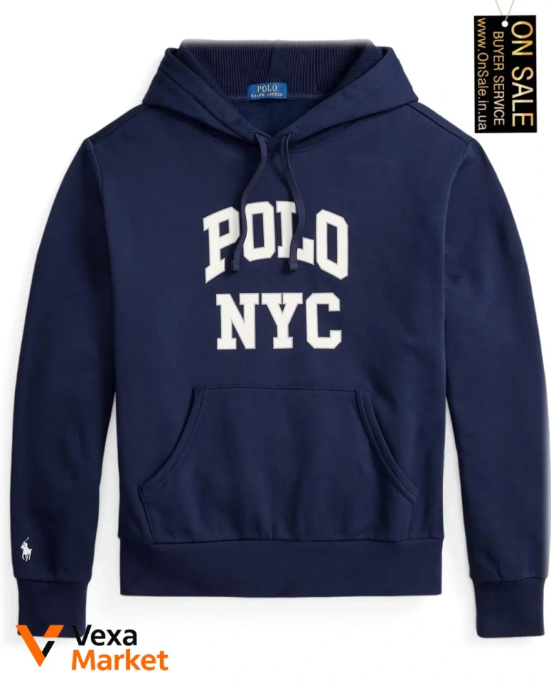 Чоловіче худі Polo Ralph Lauren з капюшоном та принтом "POLO NYC" — фото 5