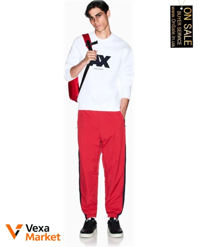 Чоловічий світшот A|x Armani Exchange з стьобаним логотипом — фото 2