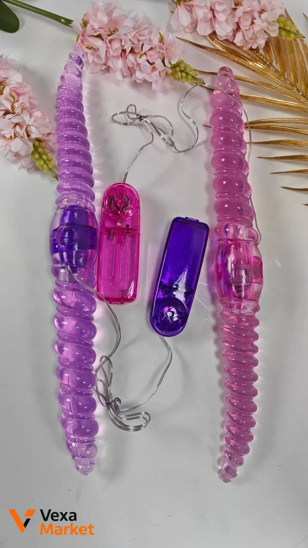 Двосторонній спіральний фалоімітатор Double Ended Dildo 35,5 см