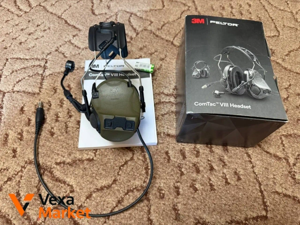 Активні навушники 3M Peltor ComTac VIII з мікрофоном та кабелем