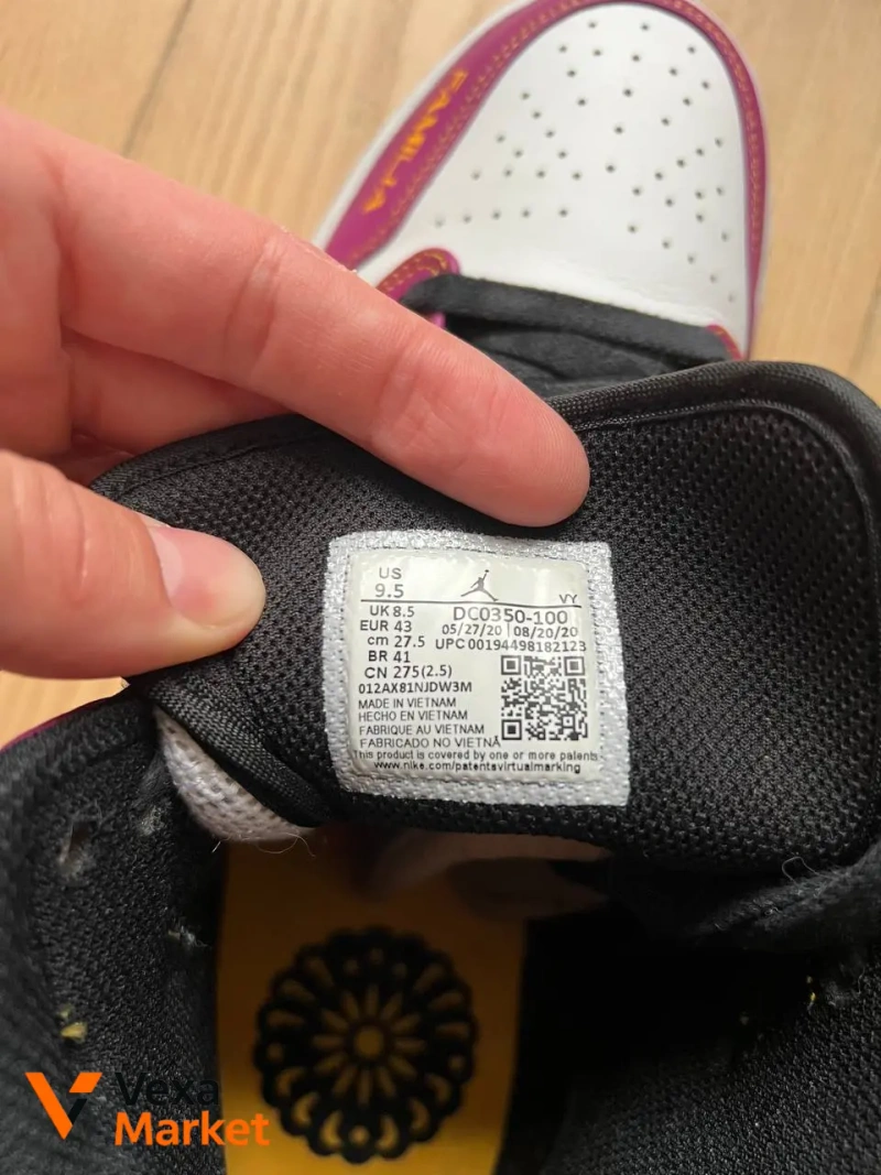 Кросівки Nike Air Jordan 1 Mid "Dia De Muertos" Розмір 43 — фото 3