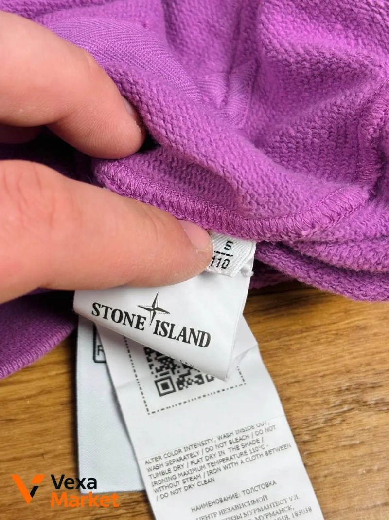 Stone Island Junior худи фиолетовое размер 5/110 — фото 5